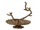 Bronzový kovový patrový etažér s ptáčky Tresa Bird Antique - 37*35*37 cm Light & Living