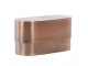 Měděný antik kovový oválný úložný box Samuel - 20*9*10 cm Light & Living