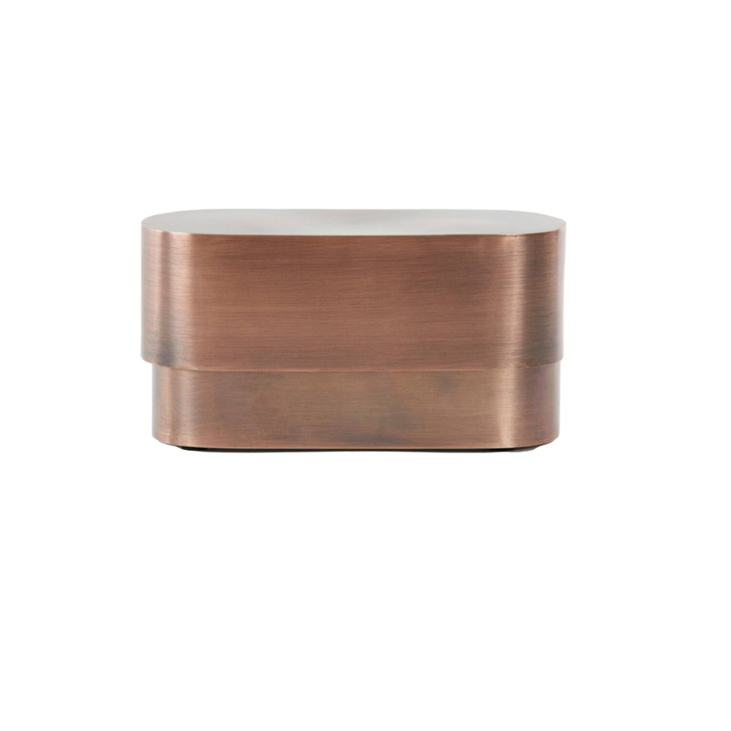 Měděný antik kovový oválný úložný box Samuel - 20*9*10 cm Light & Living Měděný antik kovový oválný úložný box Samuel - 20*9*10 cm Light & Living