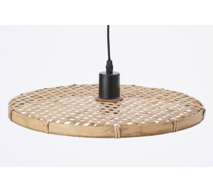 Přírodní ratanové světlo Paloma s výpletem - Ø 40*3 cm / E27 Light & Living