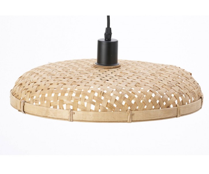 Přírodní ratanové světlo Paloma s výpletem - Ø 40*7,5cm / E27 Light & Living