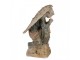 Béžovo-zelená antik dekorace socha anděla Angel Baroque - 41*45*65 cm Clayre & Eef