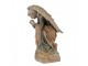 Béžovo-zelená antik dekorace socha anděla Angel Baroque - 41*45*65 cm Clayre & Eef