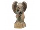 Béžovo-zelená antik dekorace socha anděla Angel Baroque - 41*45*65 cm Clayre & Eef