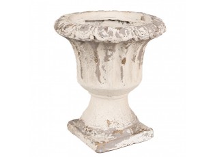 Béžový antik květináč v barokním stylu Baroque - Ø 18*20 cm