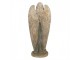 Béžovo-zelená antik dekorace socha anděl Angel Vintage - 48*32*119 cm Clayre & Eef