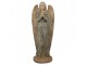 Béžovo-zelená antik dekorace socha anděl Angel Vintage - 48*32*119 cm Clayre & Eef