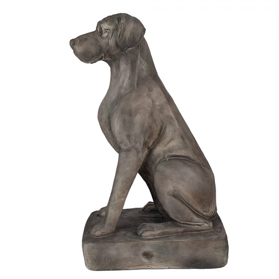 Šedá dekorace socha pes Dog Modern - 44*26*73 cm Clayre & Eef Šedá dekorace socha pes Dog Modern - 44*26*73 cm Clayre & Eef