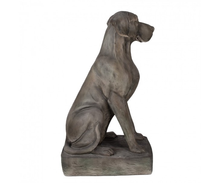Šedá dekorace socha pes Dog Modern - 44*26*73 cm Clayre & Eef
