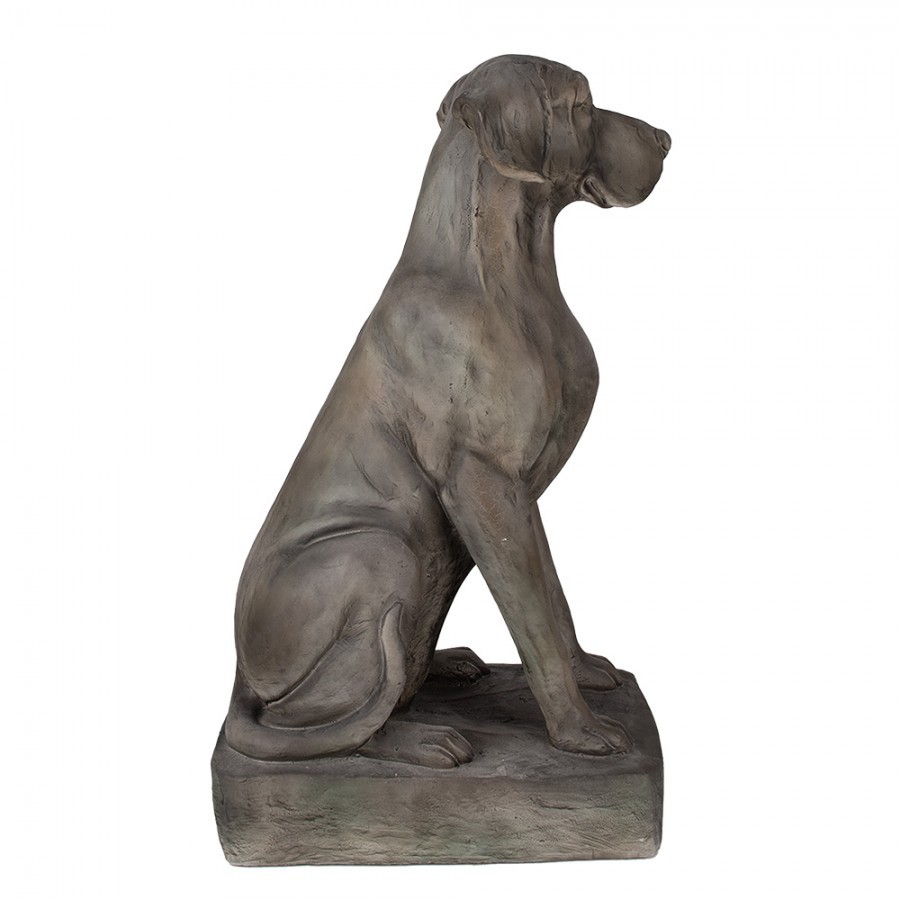 Šedá dekorace socha pes Dog Modern - 44*26*73 cm