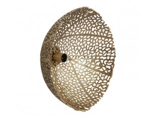 Zlatá děrovaná kovová nástěnná lampa Sinula - Ø 45*22cm / E27