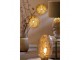 Zlatá děrovaná kovová nástěnná lampa Sinula - Ø 45*22cm / E27 Light & Living