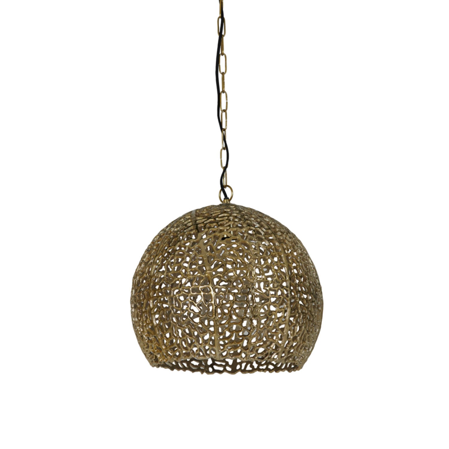 Zlaté děrované kovové stropní světlo Sinula - Ø 39*38 cm / E27 Light & Living Zlaté děrované kovové stropní světlo Sinula - Ø 39*38 cm / E27 Light & Living