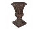 Hnědý antik květináč v barokním stylu Baroque - 40*40*52 cm Clayre & Eef
