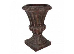 Hnědý antik květináč v barokním stylu Baroque - 40*40*52 cm