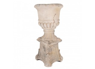 Béžový antik květináč v barokním stylu Baroque - 33*33*69 cm