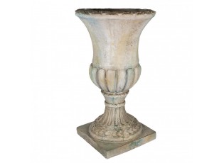Béžovo-zelený antik květináč v barokním stylu Baroque - 44*44*75 cm