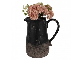 Černo-šedý keramický džbán M - 16*12*18 cm