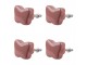 Set 4ks růžová keramická úchytka ve tvaru motýlka - Ø 4*3 cm Clayre & Eef