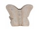 Béžový antik cementový květináč motýl Butterfly - 24*10*19 cm Clayre & Eef