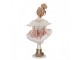 Dekorativní figurka anděl v růžových šatičkách - 9*3*18 cm Clayre & Eef
