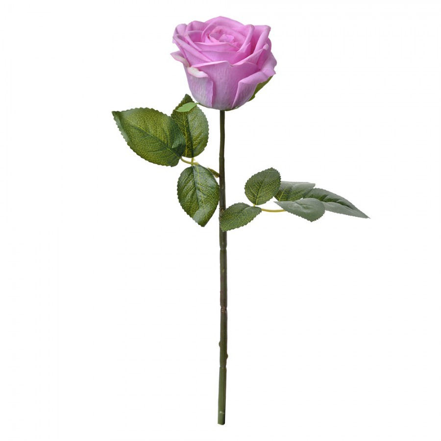 Dekorace umělá květina fialová růže Rose - 8*8*44 cm Clayre & Eef Dekorace umělá květina fialová růže Rose - 8*8*44 cm Clayre & Eef