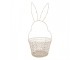 Bílý drátěný dekorační košík králík Bunny - Ø 15*34 cm Clayre & Eef