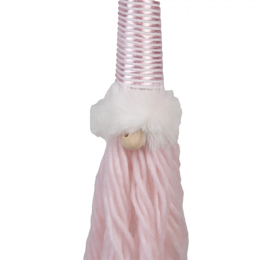 Světle růžová závěsná dekorace skřítek Gnome - 6*6*48 cm Clayre & Eef Světle růžová závěsná dekorace skřítek Gnome - 6*6*48 cm Clayre & Eef