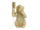 Zlatá stolní lampa s opičkou Monkey S - 20*19*34 cm/40W Light & Living