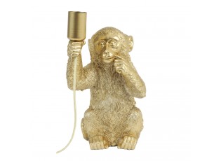 Zlatá stolní lampa s opičkou Monkey S - 20*19*34 cm/40W