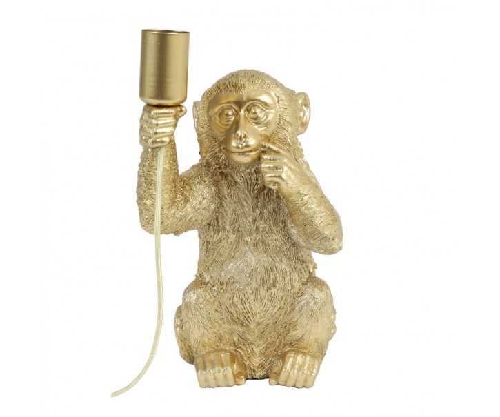 Zlatá stolní lampa s opičkou Monkey S - 20*19*34 cm/40W Light & Living