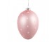 Růžové závěsné skleněné vajíčko s puntíky Egg - Ø 10*16 cm Clayre & Eef