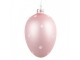 Růžové závěsné skleněné vajíčko s puntíky Egg Dots - Ø 8*12 cm Clayre & Eef