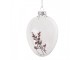 Závěsné skleněné vajíčko s květy Egg Bloom - Ø 7*10 cm Clayre & Eef
