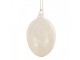 Žluté závěsné skleněné vajíčko Egg - Ø 6*10 cm Clayre & Eef