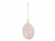 Růžové závěsné skleněné vajíčko Egg - Ø 6*10 cm Clayre & Eef