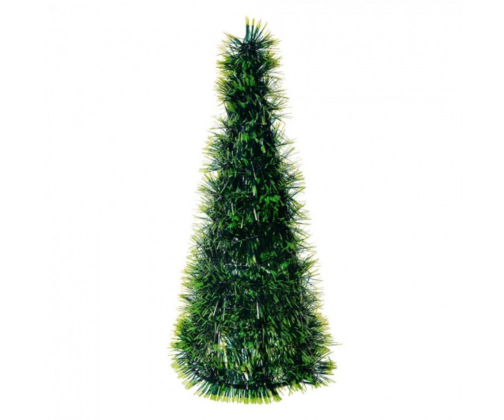 Zelená vánoční dekorace vánoční stromeček M - Ø 17*38 cm Clayre & Eef