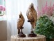 Bronzová dekorace papoušek na podstavci Parroté - 11*10*28 cm Chic Antique