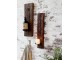 Dřevěný nástěnný svícen Grimaud Unit - 15*2*46 cm Chic Antique