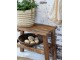 Hnědá dekorační dřevěná lavice Grimaud Unit - 60*30*50 cm Chic Antique