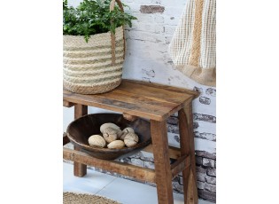 Hnědá dekorační dřevěná lavice Grimaud Unit - 60*30*50 cm