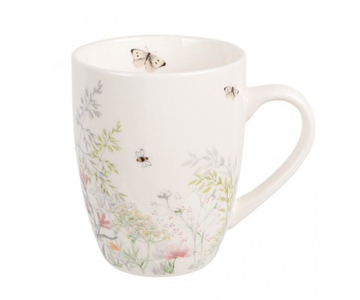 Hrnek s lučními květy Wildflower Fields - 12*8*10 cm / 350 ml Clayre & Eef
