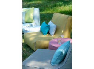 Venkovní nafukovací puf St. Maxime Taupe - Ø 55*25 cm