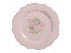Růžový dezertní talíř s růžičkami Sweet Roses I - Ø 20*2 cm Clayre & Eef