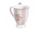 Bílo-růžový hrnek s růžičkami Sweet Roses - 12*8*10 cm / 300 ml Clayre & Eef