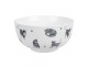 Bílo-šedá porcelánová miska Cats and Kittens – Ø14*7 cm / 500 ml Clayre & Eef
