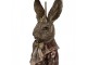 Zlatá stolní lampa Králík s černým stínidlem - Ø 37*61 cm Clayre & Eef
