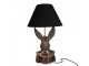 Zlatá stolní lampa Králík s černým stínidlem - Ø 37*61 cm Clayre & Eef