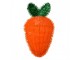 Oranžová nástěnná plastová dekorace mrkev - 20*3*37 cm Clayre & Eef