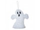 Bílá plastová nástěnná dekorace duch na Halloween - 15*3*16 cm Clayre & Eef